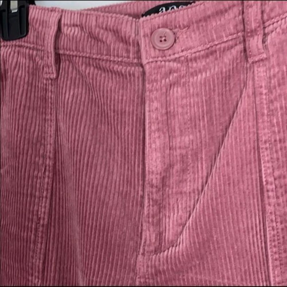 NEW a.n.a Wide Leg, Hi Rise, Dusty Rose Corduroy Cropped Pants — Size 12 NWT - Picture 3 of 6